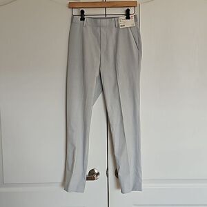 Uniqlo Women's Elastic Waistband Style Ankle Length Pants XS Sky Blue & White